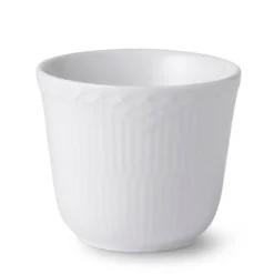 Royal Copenhagen Kopper & Krus>HVID RIFLET HALVBLONDE TERMOKOP 26 CL