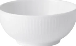 Outlet Hvid Riflet skål 24 cl Skåle & Fade