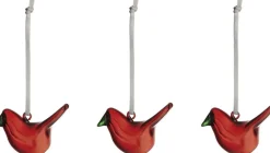 mini glasfugle 3-pak rød-Iittala Best