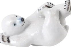 Royal Copenhagen Figurer & Skulpturer>Isbjørneunge, liggende 15 cm