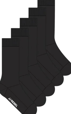 New JREBREBEL LOGO SOCKS 5 PACK Strømper