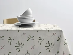 Discount Juledug 140x250 Mistletoe Nature Tekstiler Til Borddækning|Juletekstiler