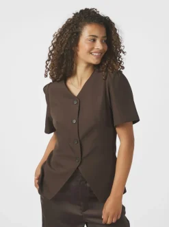 Jules Structure Blouse-Neo Noir