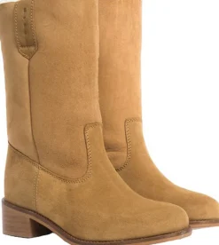 Clearance Julia - Calf suede & shearling Dame Støvler