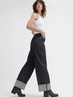 Outlet JXTOKYO VEGA WIDE HW FOLD UP R269 D Dame Jeans