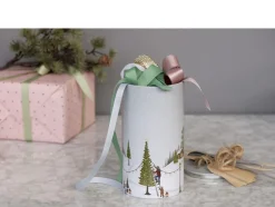 New Kagedåse Vinter 10 x 18,5 cm Arctic Ice Metal Opbevaring