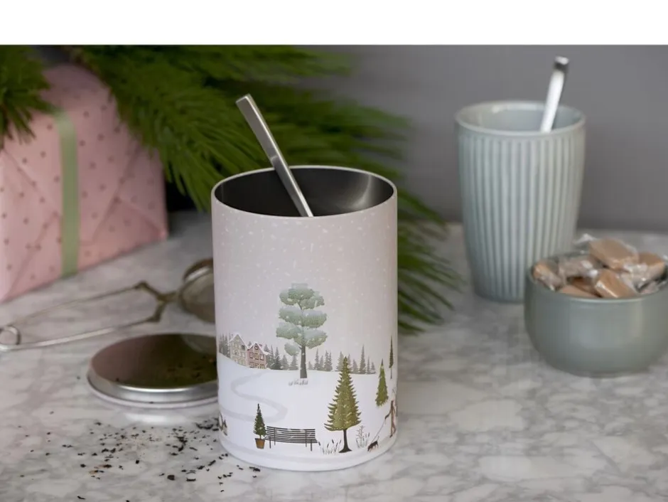 Bastian Opbevaring>Kagedåse Vinter 10 x 14,5 cm Woodrose Metal