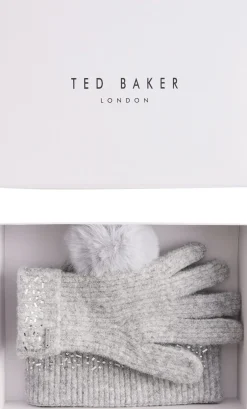 Børn Ted Baker Vanter & Luffer|Huer & Hatte>KERIIS Rhinestone Knitted Hat and G