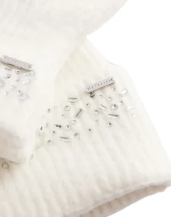 Børn Ted Baker Vanter & Luffer|Huer & Hatte>KERIIS Rhinestone Knitted Hat and G