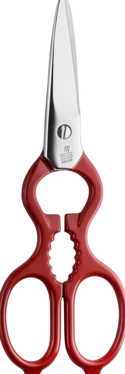 Zwilling Køkkenknive & Sakse>Køkkensaks Rustfritstål Rød Fuldsmedet 20 cm