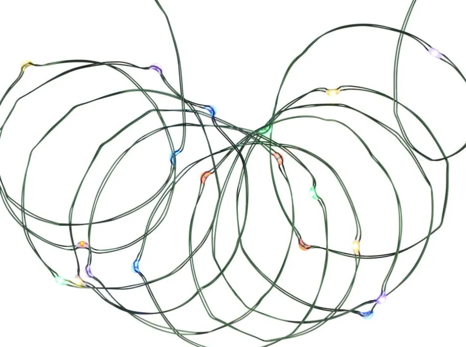 Knirke, 40L, Multi/Grøn lyskæde-Sirius Hot