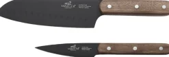 Sale Knivsæt Phenix Walnut 2 dele Sort/valnøddetræ Køkkenknive & Sakse