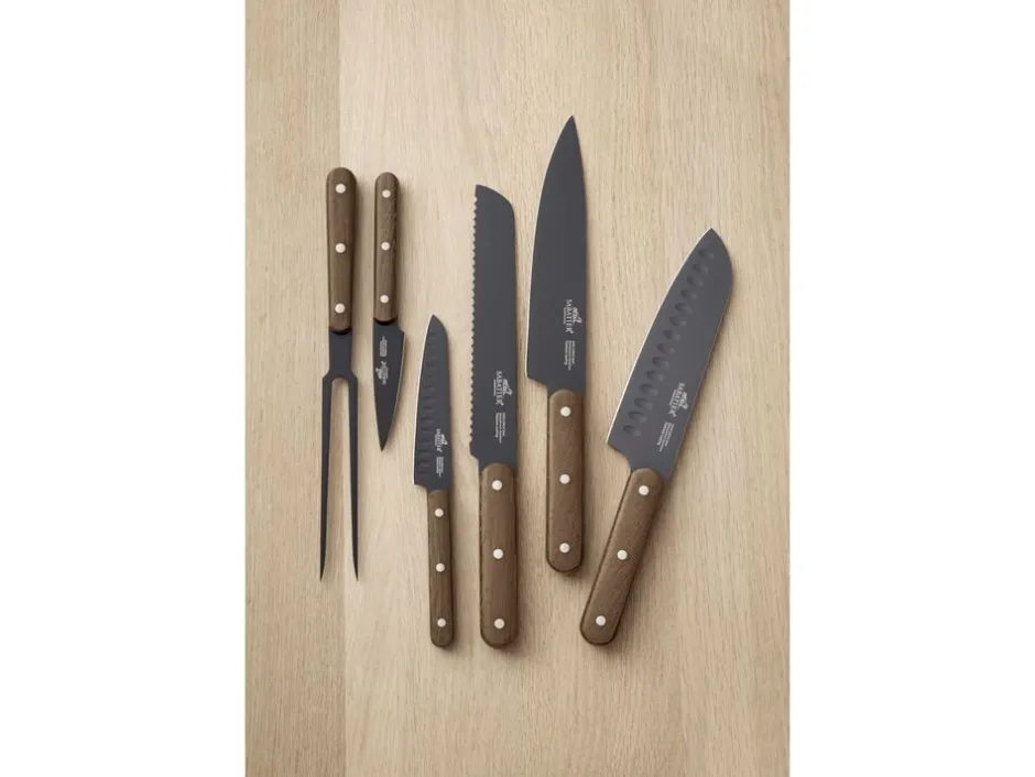 Lion Sabatier Køkkenknive & Sakse>Knivsæt Phenix Walnut 6 dele Sort/valnøddetræ