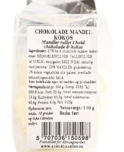Almuegaarden Overtrukne Mandler>Kokos choko-mandler