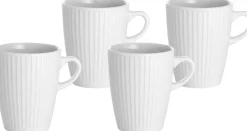 Sale Krus Plissé 27 cl 4 stk. Hvid Kopper & Krus