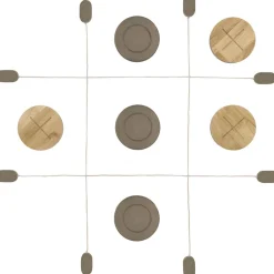 Discount Kryds og bolle 90 x 90 cm Grå/Brun Gummitræ Børn Udendørs Leg