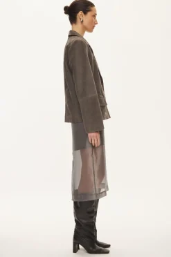 Kylie Suede Blazer-Oval Square Online