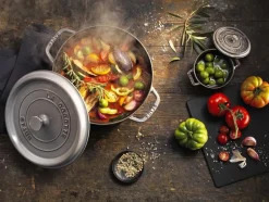 Staub Gryder & Pander>La Cocotte 28 cm grå