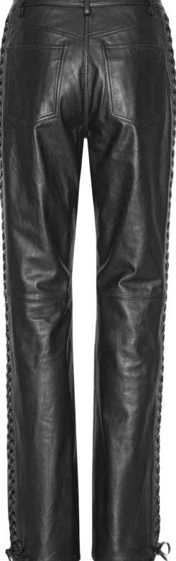 Dame ROTATE Birger Christensen Jeans>LACED LEATHER PANTS