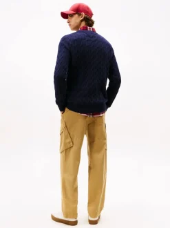 Sale LAMBSWOOL BLEND CABLE CREW Sweatshirts|Strik