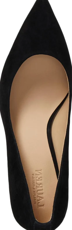 Lanette Suede Block-Heel Pump-Lauren Ralph Lauren Best