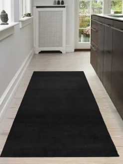 Clearance Løber 90x200 cm, sort Gulvtæpper