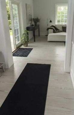 Clearance Løber 90x200 cm, sort Gulvtæpper