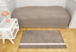 Løber, 67x120 cm, stripe vertical sand/dusty rosa-Tica Copenhagen Discount