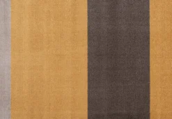 Løber, 130x90 cm, stripes-horizon dijon/brun/sand-Tica Copenhagen Online