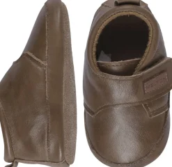 Børn Melton Hjemmesko>Leather Slippers with velcro