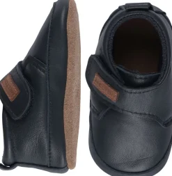 Leather Slippers with velcro-Melton Best