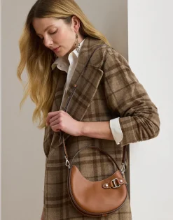 Dame Lauren Ralph Lauren Skuldertasker>Leather Small Tasha Crossbody Bag