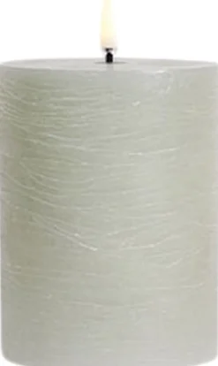 LED pillar candle, Dusty green-Uyuni Sale