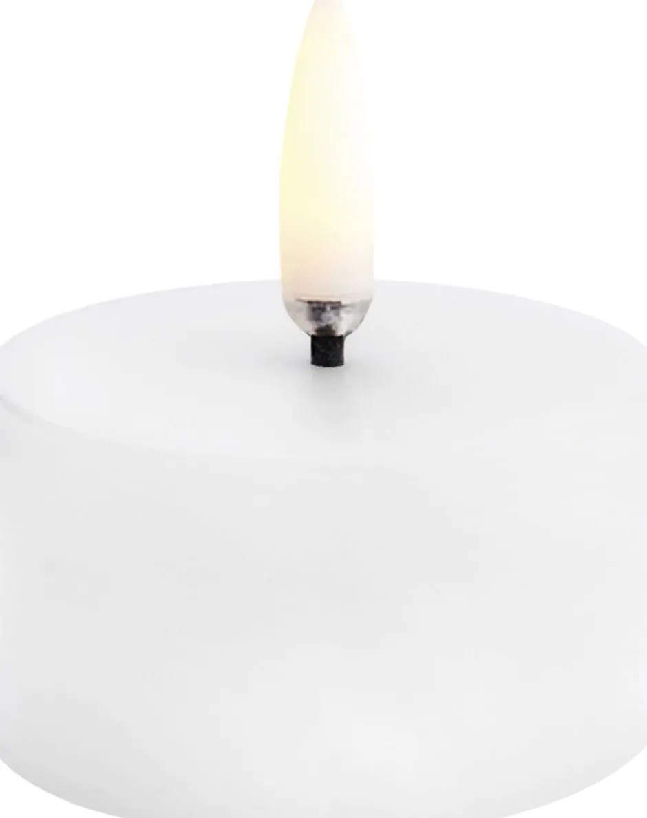 Best LED pillar candle, Nordic white, Smooth, 5x2,8 cm Lys & Lysestager|Elektriske Julelys