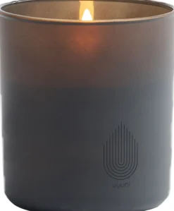Online LED rechargeable glass candle, Grey, 9,2x10,2 cm Lys & Lysestager