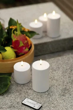 New LED Taper Candle - twin pack - Nordic White - 2,3 x 20 cm Lys & Lysestager|Elektriske Julelys