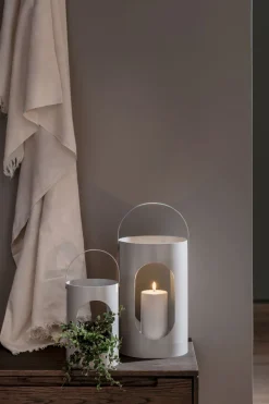 Light house lantern, Big, Light grey, 22x35 cm-Ekta Living Hot