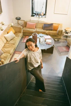 Dame Rabens Saloner Nederdele>Light stretch long skirt - Hanni