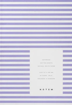 Lille notesbog, lavendel striber-Notem Hot