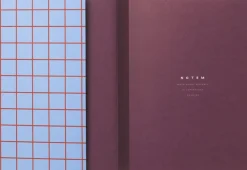 Notem Kontorartikler>Lille notesbog med syet ryg, Lys blå