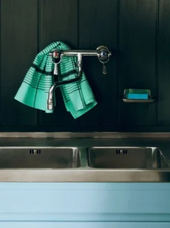 Sale Linear Tea Towel-W52 x L80-Green Tekstiler Til Køkkenet