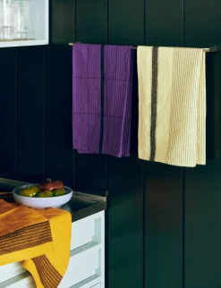 Outlet Linear Tea Towel-W52 x L80-Purple Tekstiler Til Køkkenet