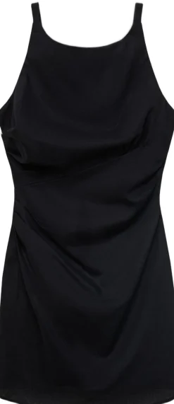 Linen cotton blend draped dress-MANGO Best