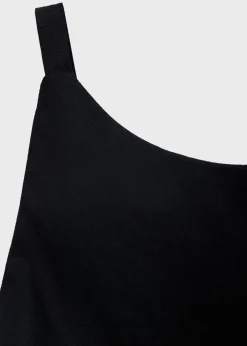 Linen cotton blend draped dress-MANGO Best