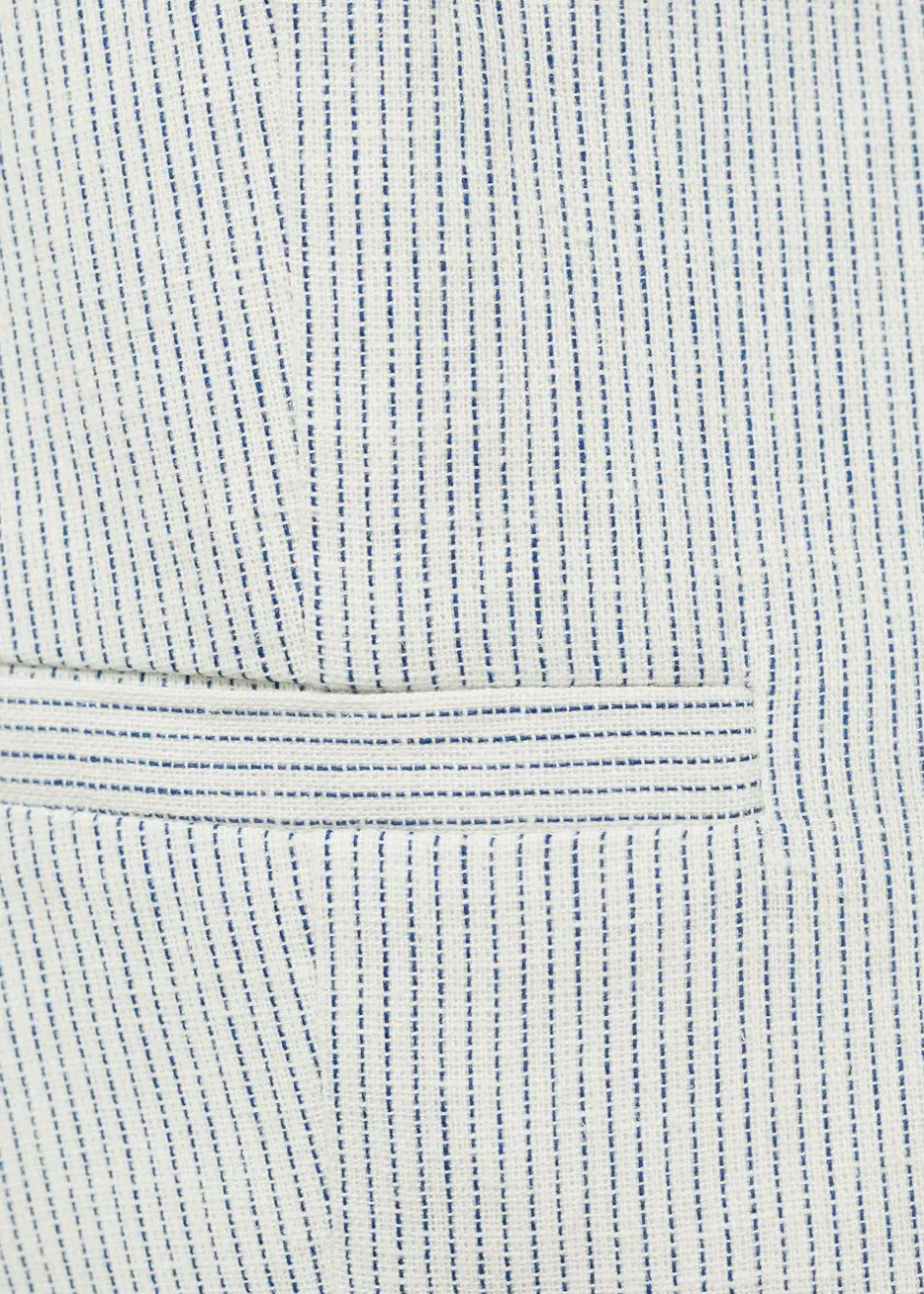 Dame MANGO Blazere & Veste>Linen-blend suit waistcoat