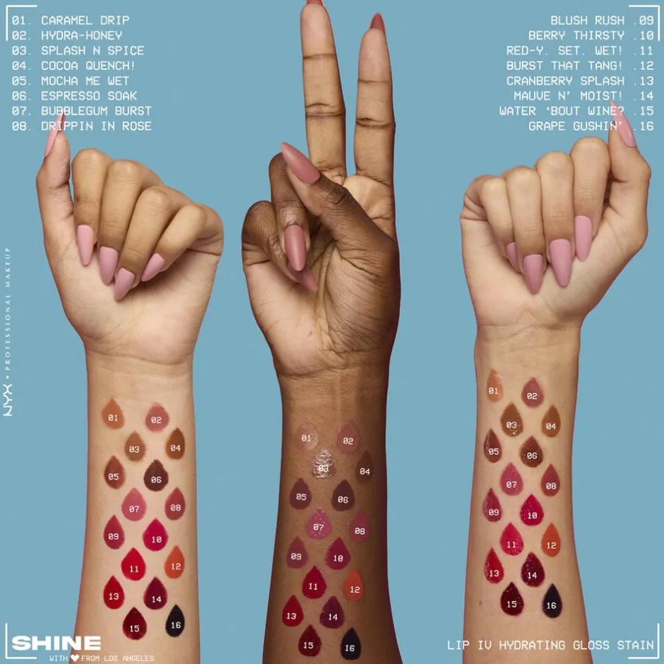 NYX PROFESSIONAL MAKEUP Læber>Lip I.V. Hydrating Gloss Stain