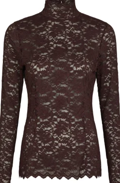 Liza Laceflower Blouse-Neo Noir Outlet