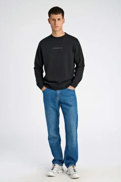 Outlet Logo chest print o-neck sweat Sweatshirts