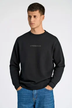 Outlet Logo chest print o-neck sweat Sweatshirts