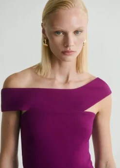 Discount Long jumpsuit with asymmetrical nec Dame Buksedragter